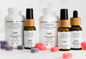 Rare Cannabinoid Company THCV, CBN, CBG, CBD tinctures and gummies.