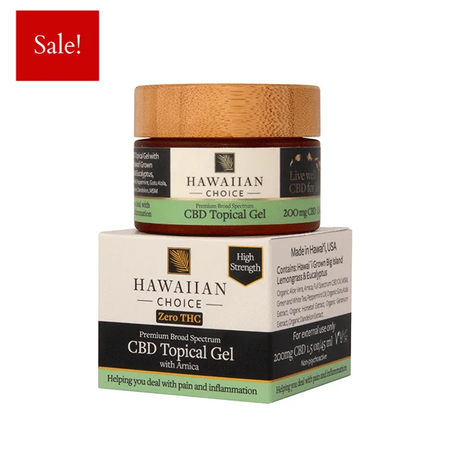 Hawaiian Choice CBD Topical Gel Pain Relief Balm