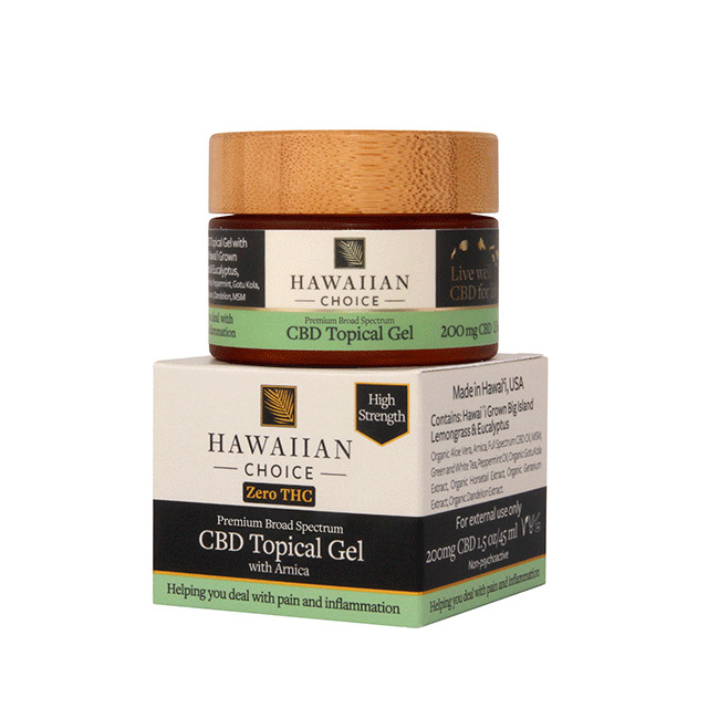 Hawaiian Choice CBD Oil Topical Gel Lotion Balm