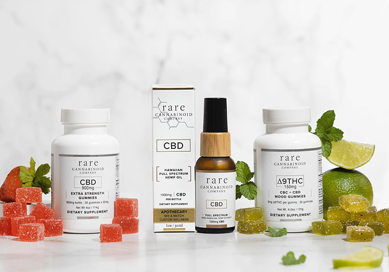 CBD and THC oil gummies and tinctures from Rare Cannabinoid Company offer the entourage effect