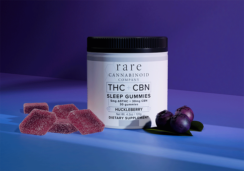 THC + CBN Sleep Gummies contain Delta-9-THC, CBN oil, and CBD oil. Hemp THC Gummies from Rare Cannabinoid Company.